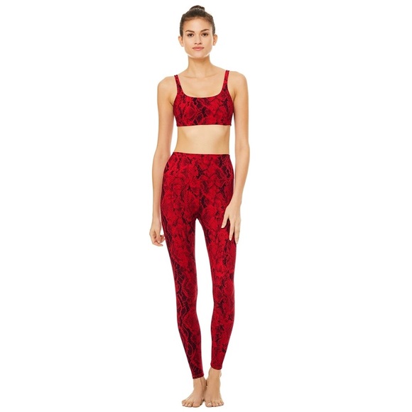 NWT - Alo Yoga High-Waist Snakeskin Vapor Legging - Picture 4 of 11